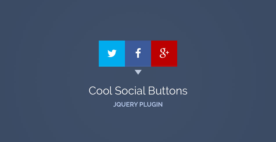 jQuery Cool Social Buttons jQuery Plugin